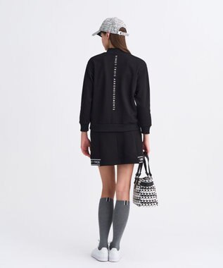 23区GOLF 【WOMEN】エンボスロゴダンボールモックネック ブラック系