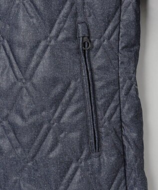 GOTAIRIKU 【仕事で着用可】ブライトシャンブレー キルティング ドレスダウン ネイビー系8