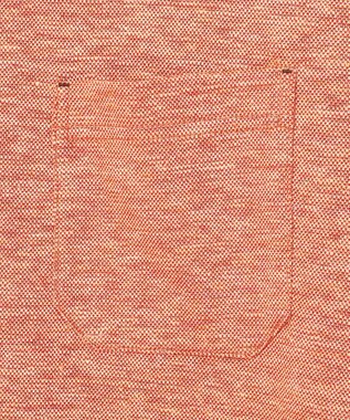 JOSEPH ABBOUD 【吸水速乾】リネンハニカム ポロシャツ オレンジ系