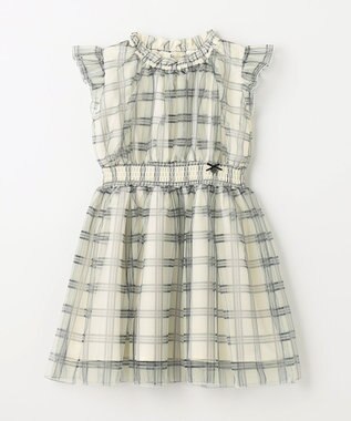 組曲 KIDS 【110-140cm】ノエルチェックチュール ワンピース オフホワイト系5