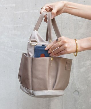 FOLNA RD レザー2WAYガーデンバッグ ブラック