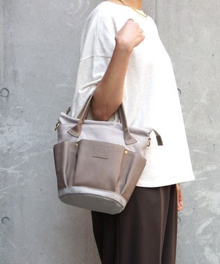 FOLNA RD レザー2WAYガーデンバッグ ブラック