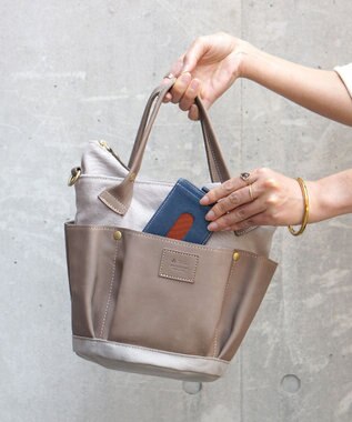 FOLNA RD レザー2WAYガーデンバッグ ブラック