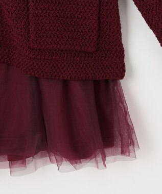 ANY SIS 【2SET】チュールインナー ツイン ボルドー