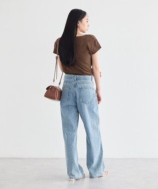 earth music&ecology フレンチスリーフドレーププルオーバー Brown