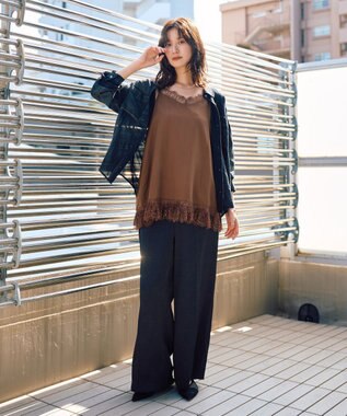 YECCA VECCA シアーデニムシャツ Black
