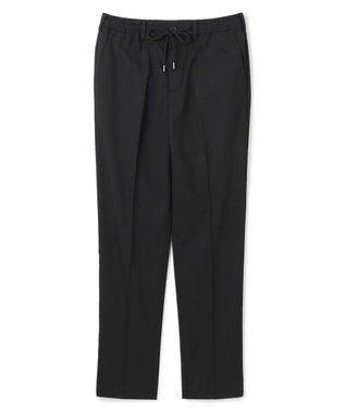 JOSEPH HOMME 【ストレッチ/ウエストゴム仕様】キャリーマンストレッチ ドロスト付ストレートパンツ / HOVE ブラック系