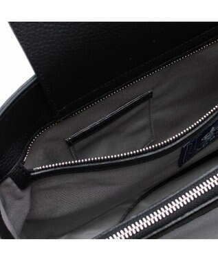 A.D.M.J. 【お受験】牛革/かぶせ付き トートバッグ32cm NAVY