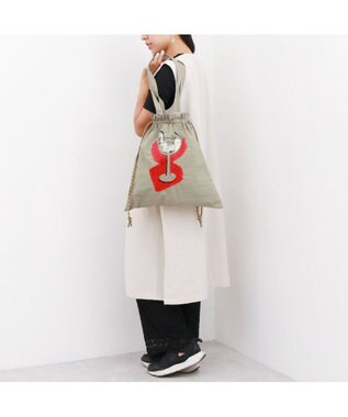 UNBILLION カシュカシュ cachecache / naabコラボ刺繍キャットトート GY