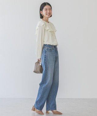 AMERICAN HOLIC サラックール衿フリルラグランブラウス Ivory