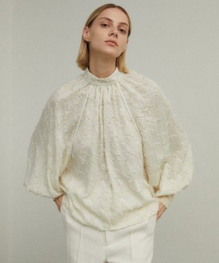 BEIGE， CAMILLE / ジャガードブラウス Ecru