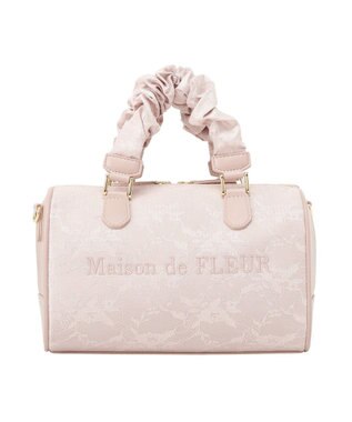 Maison de FLEUR レース2Wayボストンバッグ Pink