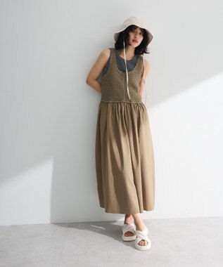 Green Parks ・リボンアドウ゛ェンチャーハット Ivory