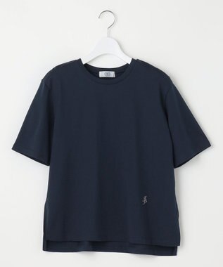 J.PRESS LADIES S ロゴ Tシャツ ネイビー系