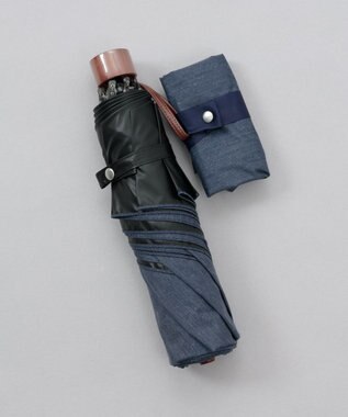 AURORA 【WEB限定】 晴雨兼用傘（折りたたみ・大寸クイックオープン） ネイビー