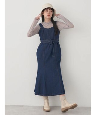 earth music&ecology シアーハイネックメロープルオーバー Gray