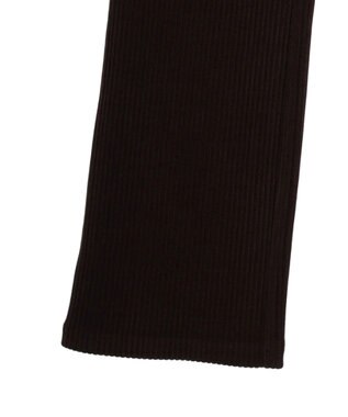 Green Parks リブ見えカットコールパンツ Brown