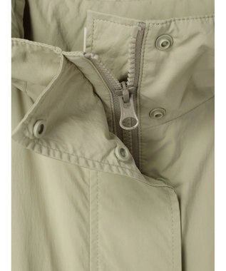 earth music&ecology テックフードロングコート Light Khaki