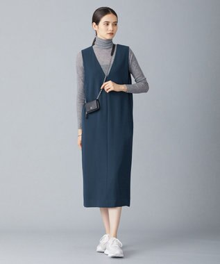 ICB 【洗える】シアーウール タートルニット ライトグレー系