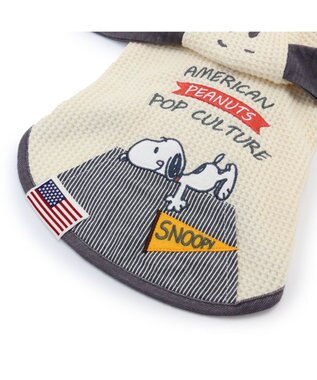 PET PARADISE 犬の服 犬 スヌーピー パーカー 【小型犬】 アメカジ 耳付き グレー