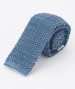 J.PRESS MEN 【J.PRESS KNIT TIE COLLECTION】無地 ニットネクタイ サックスブルー系