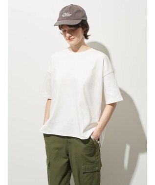 AMERICAN HOLIC 接触冷感裾ラウンドカットプルオーバー Off White