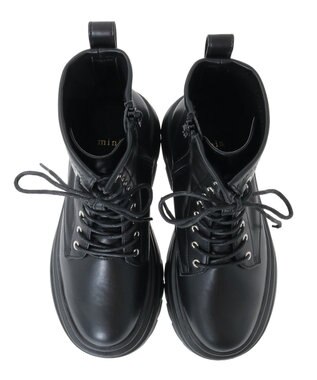 Green Parks ・ｍｉｎｉａ　レースアップショートブーツ Black