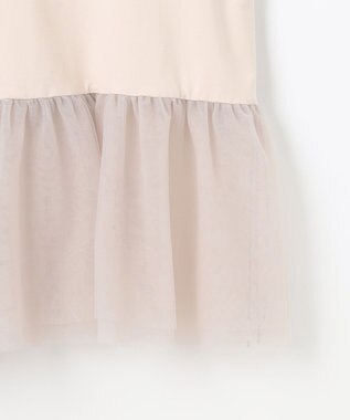 組曲 チュールレイヤードタンク グレージュ系