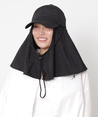 MOONBAT 【遮光100％/UVカット100％】フワクール (Fuwacool)  日差しを完全遮断ガードキャップ　遮光100　UV100 ブラック