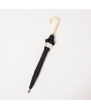 UNBILLION カシュネ cachenez / 【晴雨兼用】【日傘】UV カット率99％以上 PU切り継ぎボーダーバルーンショートパラソル ブラック