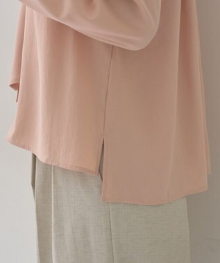 YECCA VECCA スカーフリング付きボウタイブラウス Pink