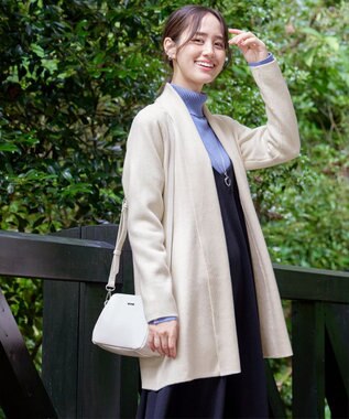  【新色追加・洗える】ミラノリブミドル丈カーディガン