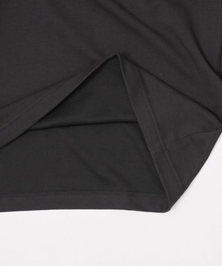 WEGO 【ユニセックス着用/UVカット/軽量/接触冷感//毛玉レス/しわになりにくい/ストレッチ/MLサイズ展開】AIRFUNCTIONシンプルロゴT（しわに ブラック