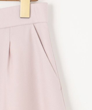 組曲 L 【WEB一部店舗限定】ウールジョーゼット キュロットパンツ ローズ系