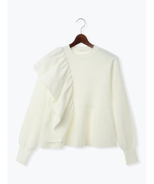 Te chichi アシンメトリーフリルニット《2025winter catalog item》 オフホワイト