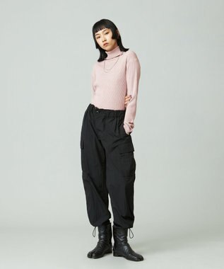 J.PRESS YORK STREET 【WOMEN】ANTI PILLING WOOL リブタートルニット ピンク系