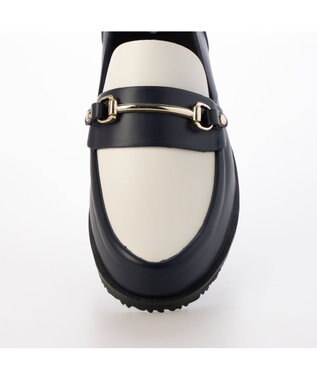 MODE ET JACOMO <carino>【レイン対応】ビットローファー ネイビーコンビ