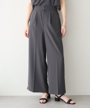 YECCA VECCA 【接触冷感】COOLスリットワイドパンツ