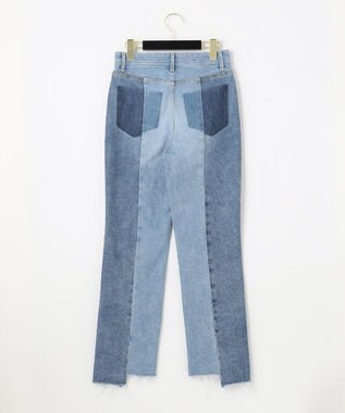 GRACE CONTINENTAL カットオフスリムデニムパンツ サックス