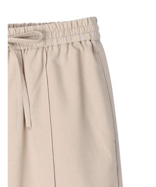 Green Parks 綿麻混イージーワイドパンツ Light Beige