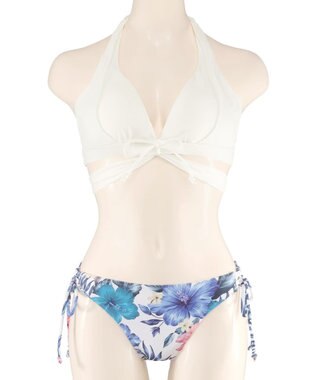 San-ai Resort（三愛水着楽園） ナチュラルだけどしっかり盛れる【ナチュラルアップブラ】　ノンワイヤービキニ　9M　【San-ai Resort（サンアイリゾート）】 ホワイト