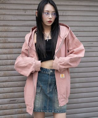 WEGO ワーカーズフードブルゾン ピンク