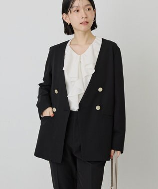 AMERICAN HOLIC 【イージーケア】ラッフルブラウス Ivory