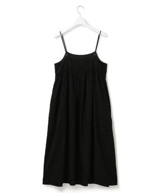 23区 【SLOW/一部店舗限定】カットジャカード キャミソールワンピース ブラック系