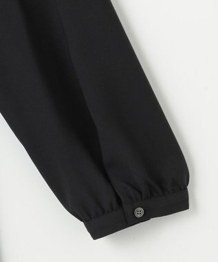 J.PRESS LADIES S 【洗える】ノルディス2wayジョーゼット フロントプリーツ ワンピース ブラック系