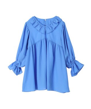 Green Parks キャンディスリーブブラウスチュニック Blue