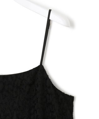 23区 S 【SLOW/一部店舗限定】カットジャカード キャミソールワンピース ブラック系