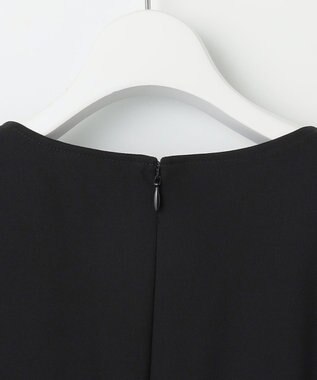 J.PRESS LADIES S 【洗える】ノルディス2wayジョーゼット フロントプリーツ ワンピース ブラック系