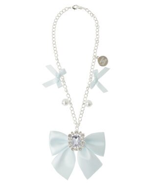 Maison de FLEUR ビジューリボンパールバッグチャーム Light Blue