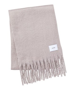 MOONBAT 【美人百花2月号/CanCam/andGIRL掲載】洗える ボリュームマフラー ソフトプレーン 幅40cm ライトグレー